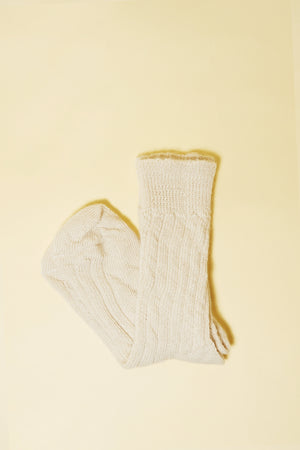 Alpaca Socks - Cream